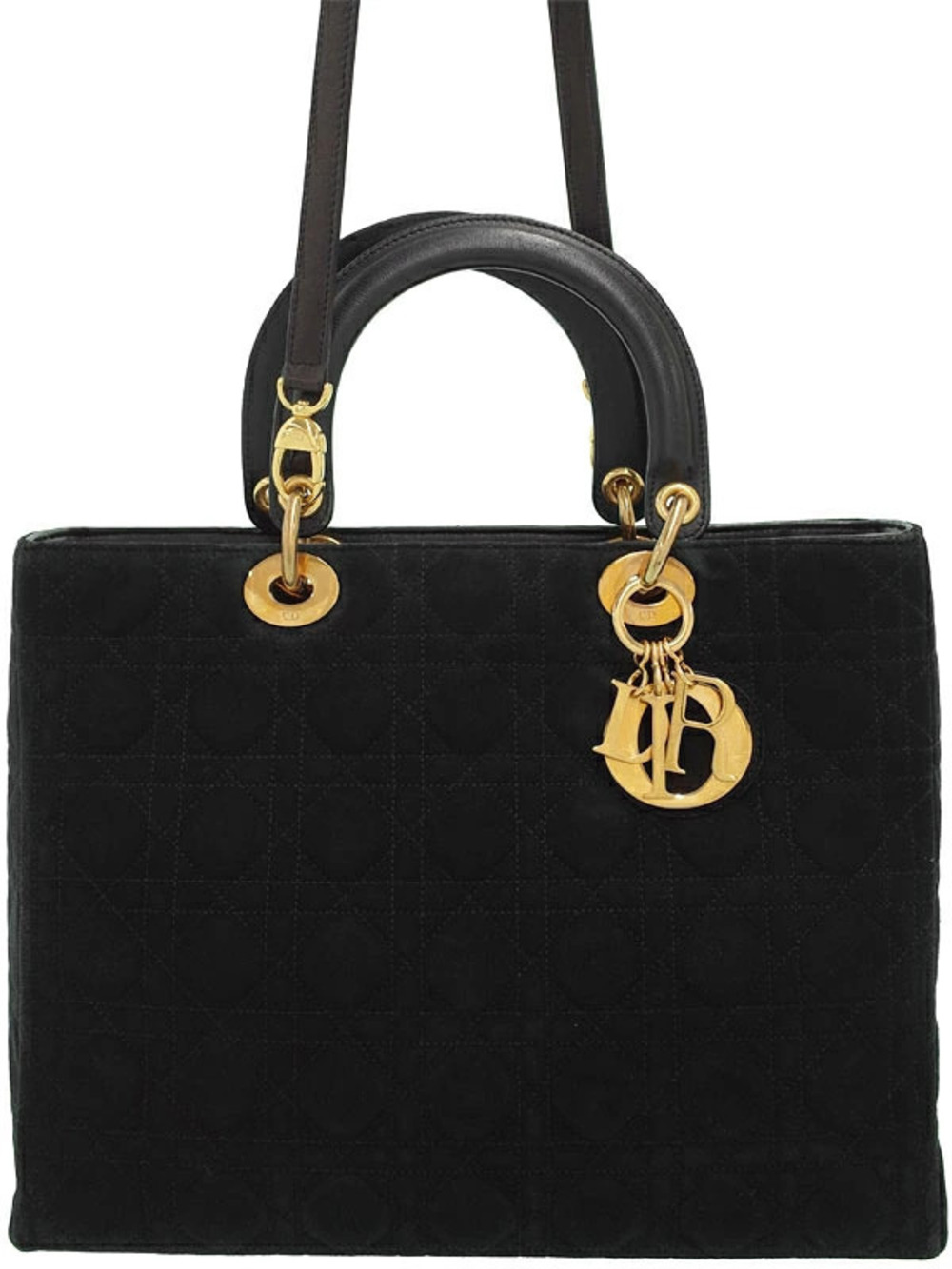 Christian Dior Cannage Lady Dior bag black quilted
